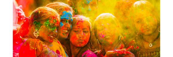 fête des couleurs en Inde